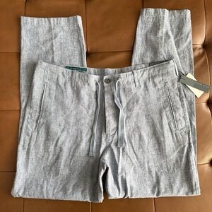 Perry Ellis Light Blue Linen Blend Chinos